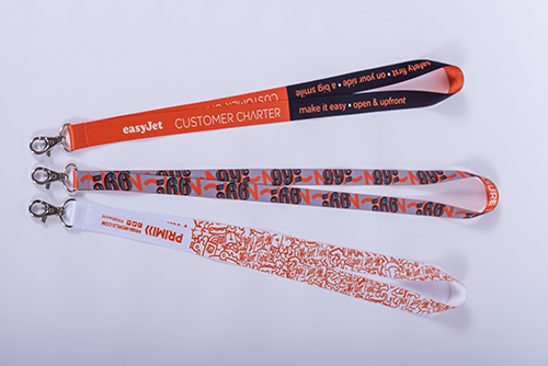 Printed branded lanyards produced by Lanyards 4U